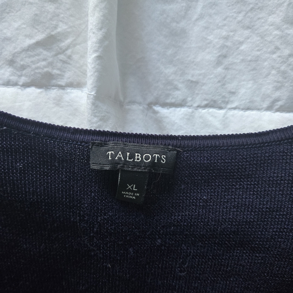Talbots Ruffle Front Cardigan - Picture 4 of 6